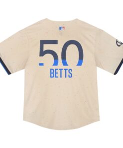 Toddler Los Angeles Dodgers Mookie Betts Nike Cream 2024 City Connect Limited Player Jersey