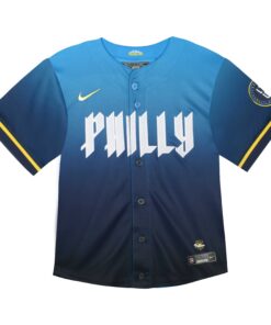 Toddler Philadelphia Phillies Bryce Harper Nike Blue 2024 City Connect Limited Player Jersey
