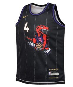 Toronto Raptors Nike City Edition Swingman Jersey 2024 - Black - Scottie Barnes - Youth