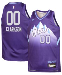 Utah Jazz Nike City Edition Swingman Jersey 2024 - Purple - Jordan Clarkson - Youth