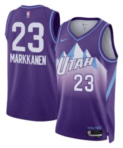 Utah Jazz Nike City Edition Swingman Jersey 2024 - Purple - Lauri Markkanen - Unisex