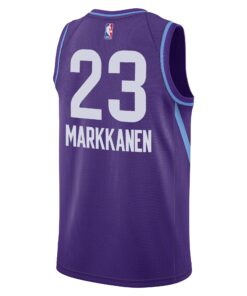 Utah Jazz Nike City Edition Swingman Jersey 2024 - Purple - Lauri Markkanen - Unisex