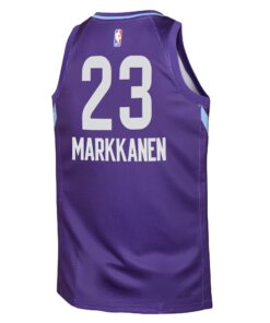 Utah Jazz Nike City Edition Swingman Jersey 2024 - Purple - Lauri Markkanen - Youth