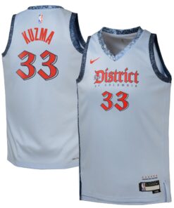 Washington Wizards Nike City Edition Swingman Jersey 2024 - Blue - Kyle Kuzma - Youth