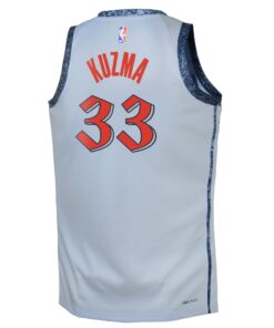 Washington Wizards Nike City Edition Swingman Jersey 2024 - Blue - Kyle Kuzma - Youth