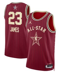 Western Conference Jordan Brand All-Star 2024 Swingman Jersey - Crimson - LeBron James - Unisex
