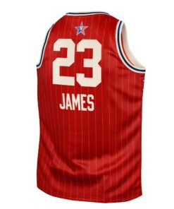 Western Conference Jordan Brand All-Star 2024 Swingman Jersey - Crimson - LeBron James - Youth