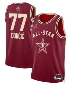 Western Conference Jordan Brand All-Star 2024 Swingman Jersey - Crimson - Luka Doncic - Unisex