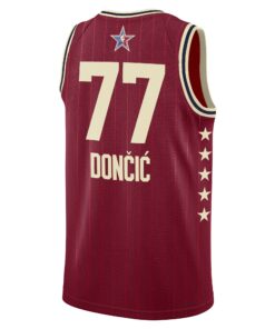 Western Conference Jordan Brand All-Star 2024 Swingman Jersey - Crimson - Luka Doncic - Unisex