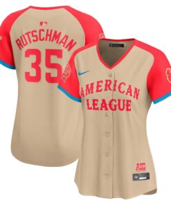 Women's American League Adley Rutschman Nike Cream 2024 MLB All-Star Game Limited Player Jersey