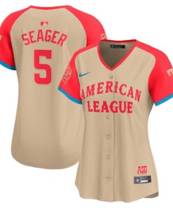 Women's American League Corey Seager Nike Cream 2024 MLB All-Star Game Limited Player Jersey