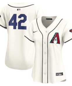 Women's Arizona Diamondbacks Nike White 2024 Jackie Robinson Day Home Limited Jersey