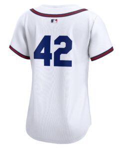 Women's Atlanta Braves Nike White 2024 Jackie Robinson Day Home Limited Jersey