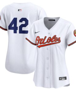 Women's Baltimore Orioles Nike White 2024 Jackie Robinson Day Home Limited Jersey