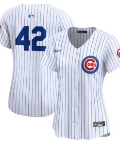 Women's Chicago Cubs Nike White 2024 Jackie Robinson Day Home Limited Jersey