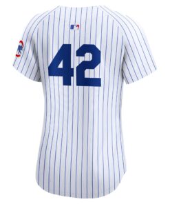 Women's Chicago Cubs Nike White 2024 Jackie Robinson Day Home Limited Jersey