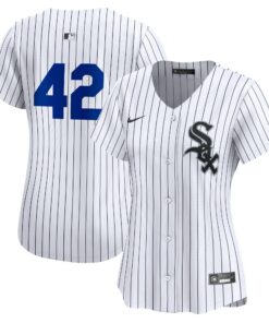 Women's Chicago White Sox Nike White 2024 Jackie Robinson Day Home Limited Jersey