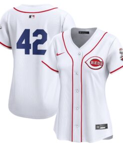 Women's Cincinnati Reds Nike White 2024 Jackie Robinson Day Home Limited Jersey