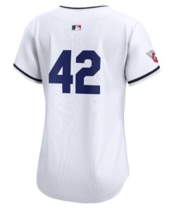 Women's Cleveland Guardians Nike White 2024 Jackie Robinson Day Home Limited Jersey