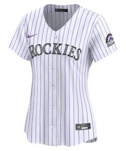 Women's Colorado Rockies Nike White 2024 Jackie Robinson Day Home Limited Jersey