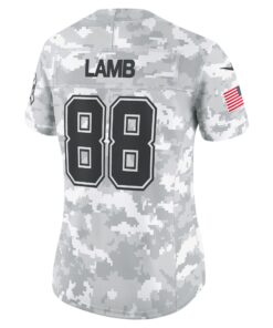 Women's Dallas Cowboys CeeDee Lamb Nike Arctic Camo 2024 Salute to Service Limited Jersey