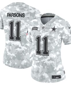 Women's Dallas Cowboys Micah Parsons Nike Arctic Camo 2024 Salute to Service Limited Jersey