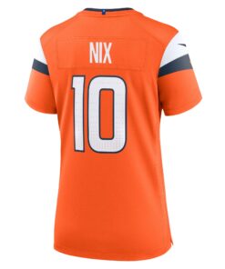 Women's Denver Broncos Bo Nix Nike Orange Game Jersey