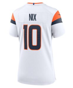Women's Denver Broncos Bo Nix Nike White Game Jersey