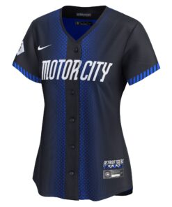 Women's Detroit Tigers Javier Baez Nike Navy 2024 City Connect Limited Jersey