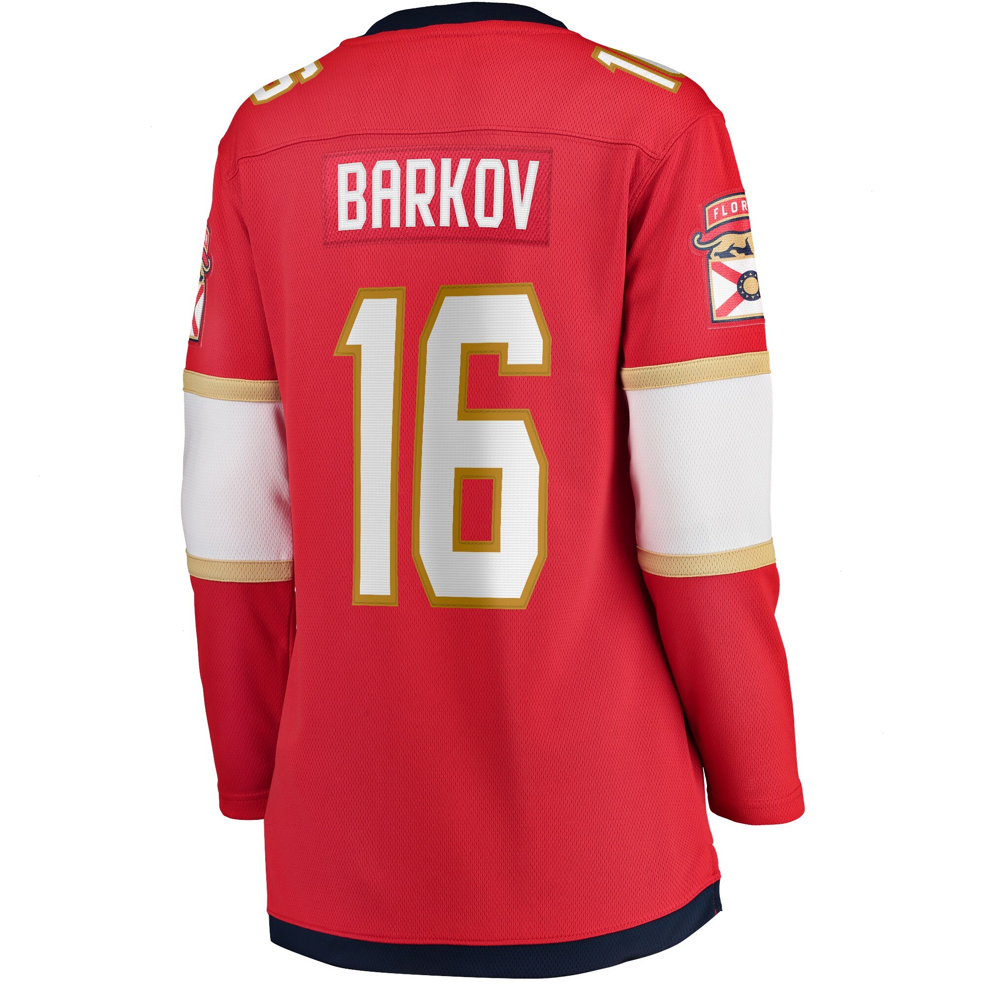 Women's Florida Panthers Aleksander Barkov Fanatics Red Home 2024 Stanley Cup Champions Breakaway Player Jersey