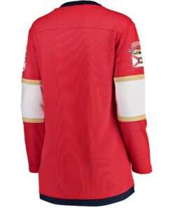 Women's Florida Panthers Fanatics Red Home 2024 Stanley Cup Champions Breakaway Jersey