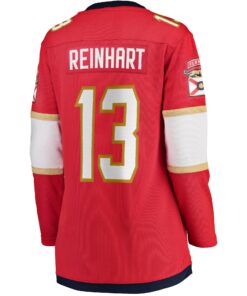 Women's Florida Panthers Sam Reinhart Fanatics Red Home 2024 Stanley Cup Champions Breakaway Player Jersey