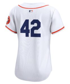 Women's Houston Astros Nike White 2024 Jackie Robinson Day Home Limited Jersey