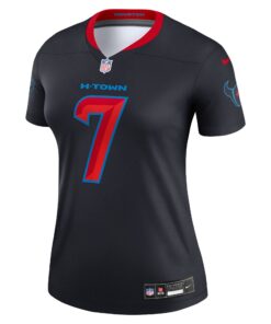 Women's Houston Texans C.J. Stroud Nike Navy Alternate Legend Player Performance Top