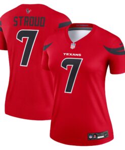 Women's Houston Texans C.J. Stroud Nike Red Alternate Legend Player Performance Top