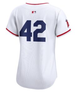 Women's Los Angeles Angels Nike White 2024 Jackie Robinson Day Home Limited Jersey