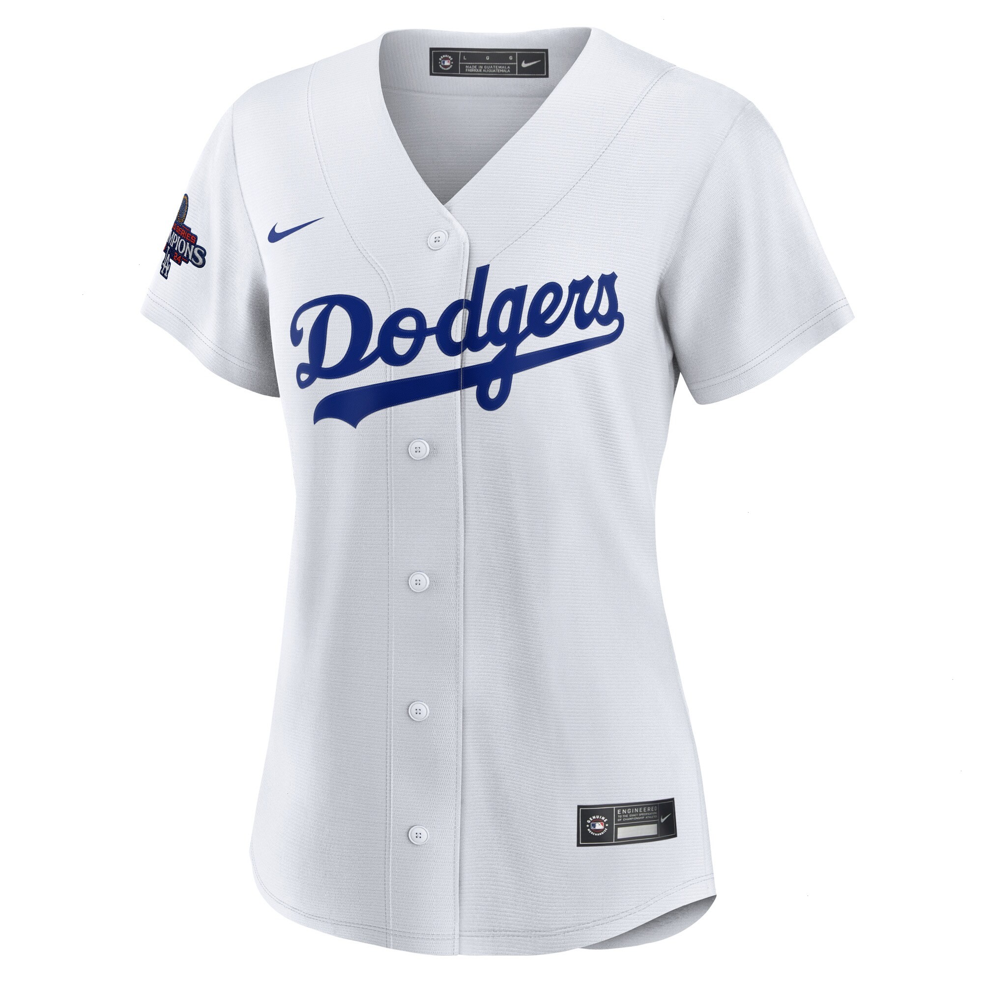 Women's Los Angeles Dodgers Mookie Betts Nike White 2024 World Series Champions Home Replica Player Jersey