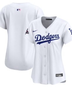 Women's Los Angeles Dodgers Nike White 2024 World Series Champions Home Limited Jersey