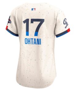Women's Los Angeles Dodgers Shohei Ohtani Nike Cream 2024 World Series Champions City Connect Limited Player Jersey