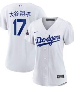 Women's Los Angeles Dodgers Shohei Ohtani Nike White 2024 World Series Champions Home Japanese Characters Replica Player Jersey