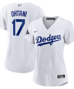 Women's Los Angeles Dodgers Shohei Ohtani Nike White 2024 World Series Champions Home Replica Player Jersey