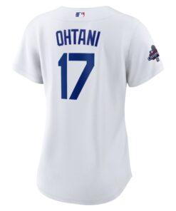 Women's Los Angeles Dodgers Shohei Ohtani Nike White 2024 World Series Champions Home Replica Player Jersey