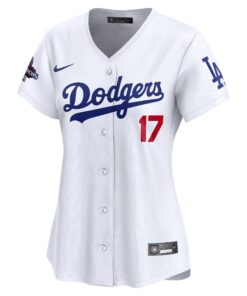 Women's Los Angeles Dodgers Shohei Ohtani Nike White Home 2024 World Series Champions Limited Jersey