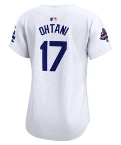 Women's Los Angeles Dodgers Shohei Ohtani Nike White Home 2024 World Series Champions Limited Jersey