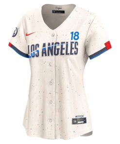 Women's Los Angeles Dodgers Yoshinobu Yamamoto Nike Cream 2024 City Connect Limited Player Jersey