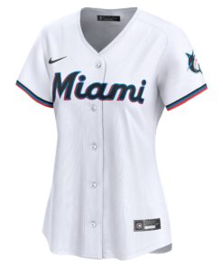 Women's Miami Marlins Nike White 2024 Jackie Robinson Day Home Limited Jersey