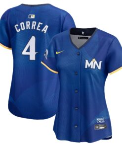 Women's Minnesota Twins Carlos Correa Nike Royal 2024 City Connect Limited Jersey