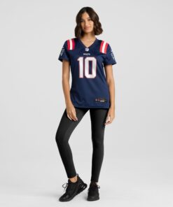 Women's New England Patriots Drake Maye Nike Navy Player Game Jersey