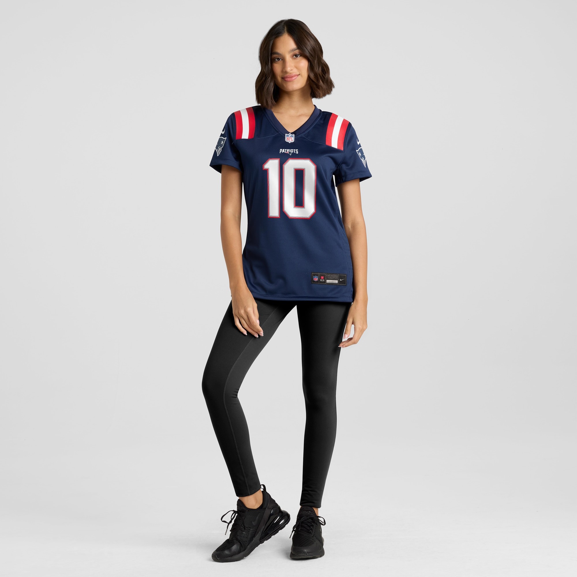 Women's New England Patriots Drake Maye Nike Navy Player Game Jersey