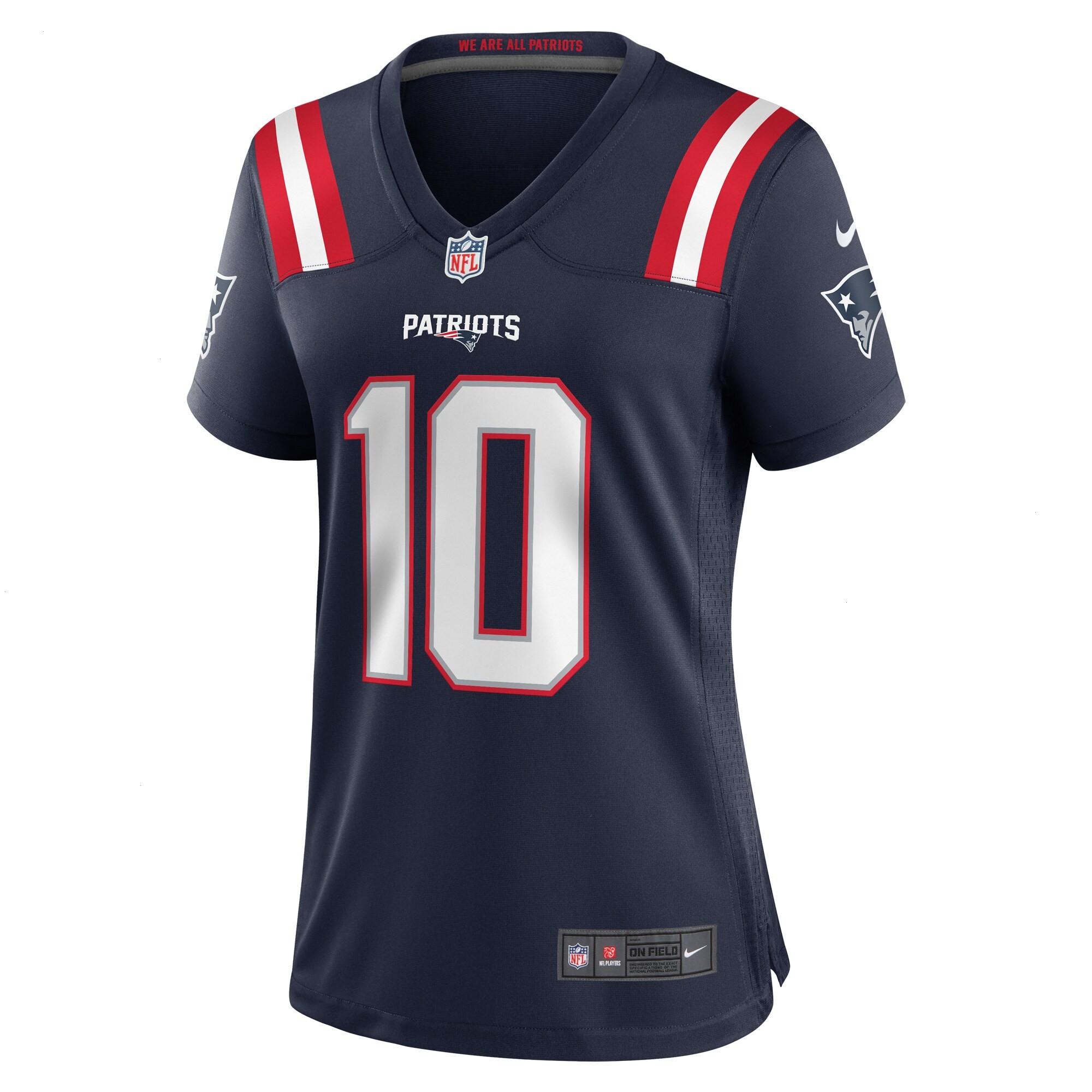 Women's New England Patriots Drake Maye Nike Navy Player Game Jersey
